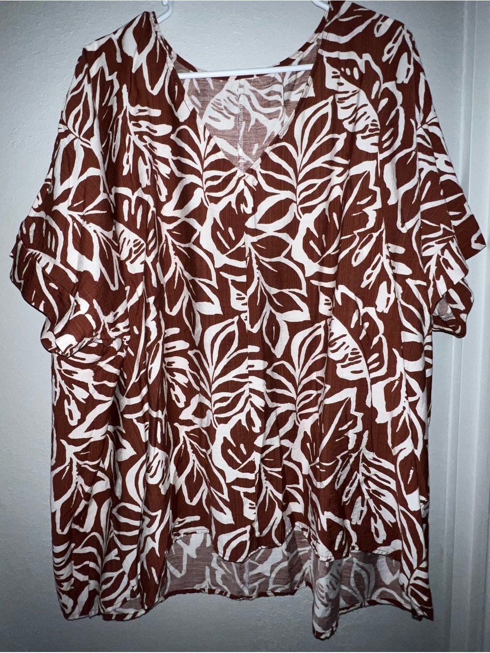 Women's Brown Top 1x